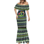 Personalized Raiders Rugby Xmas Mermaid Dress Australia NRL Mascot
