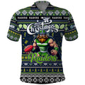 Personalized Raiders Rugby Xmas Polo Shirt Australia NRL Mascot