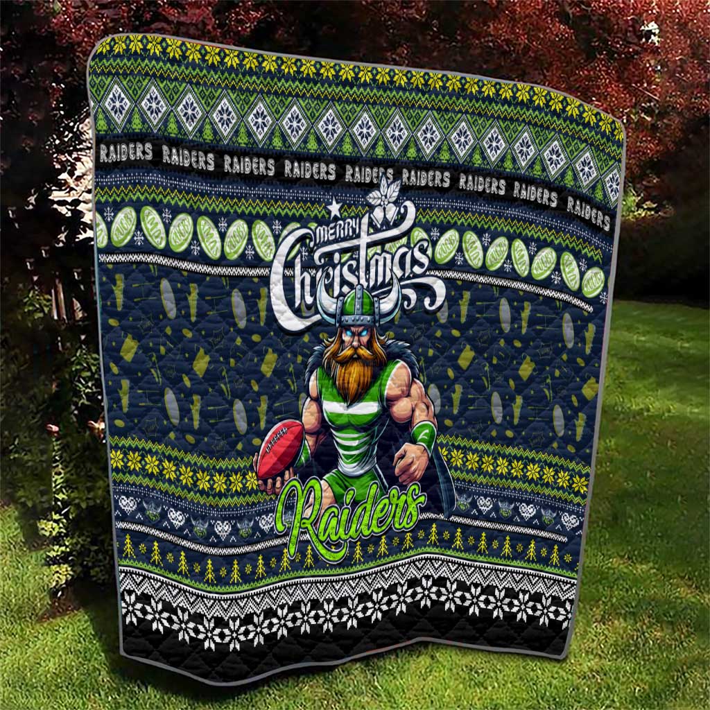 Raiders Rugby Xmas Quilt Australia NRL Mascot