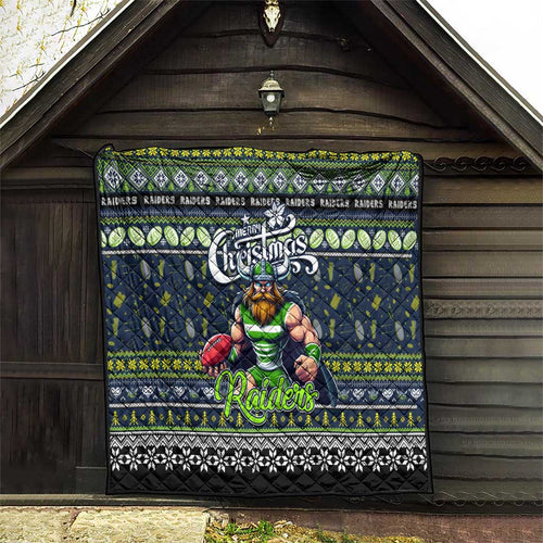 Raiders Rugby Xmas Quilt Australia NRL Mascot
