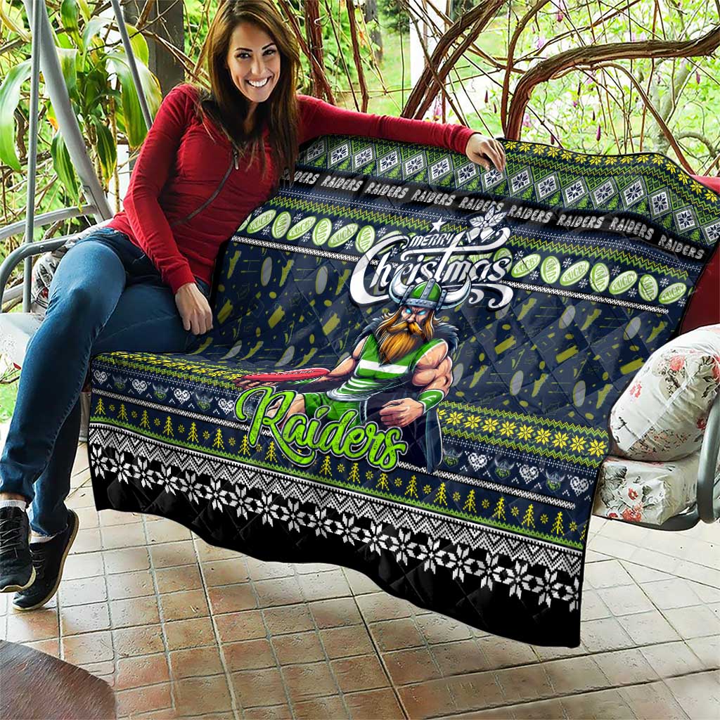 Raiders Rugby Xmas Quilt Australia NRL Mascot