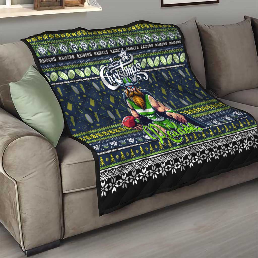 Raiders Rugby Xmas Quilt Australia NRL Mascot