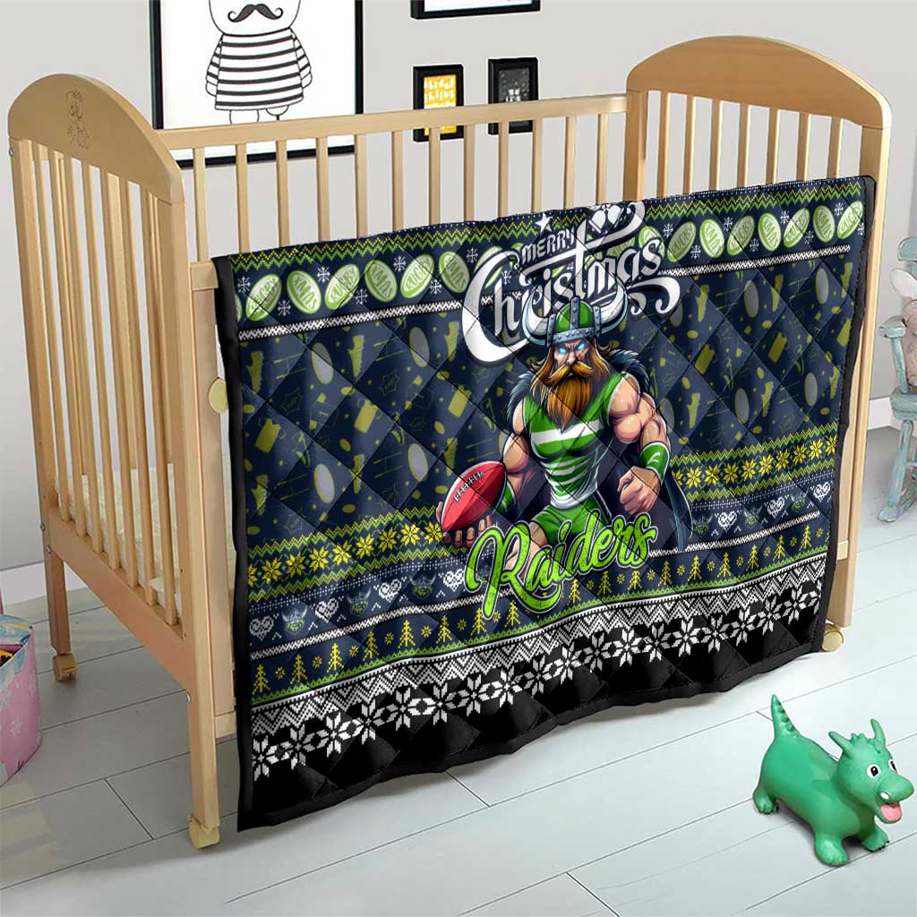 Raiders Rugby Xmas Quilt Australia NRL Mascot