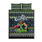 Raiders Rugby Xmas Quilt Bed Set Australia NRL Mascot