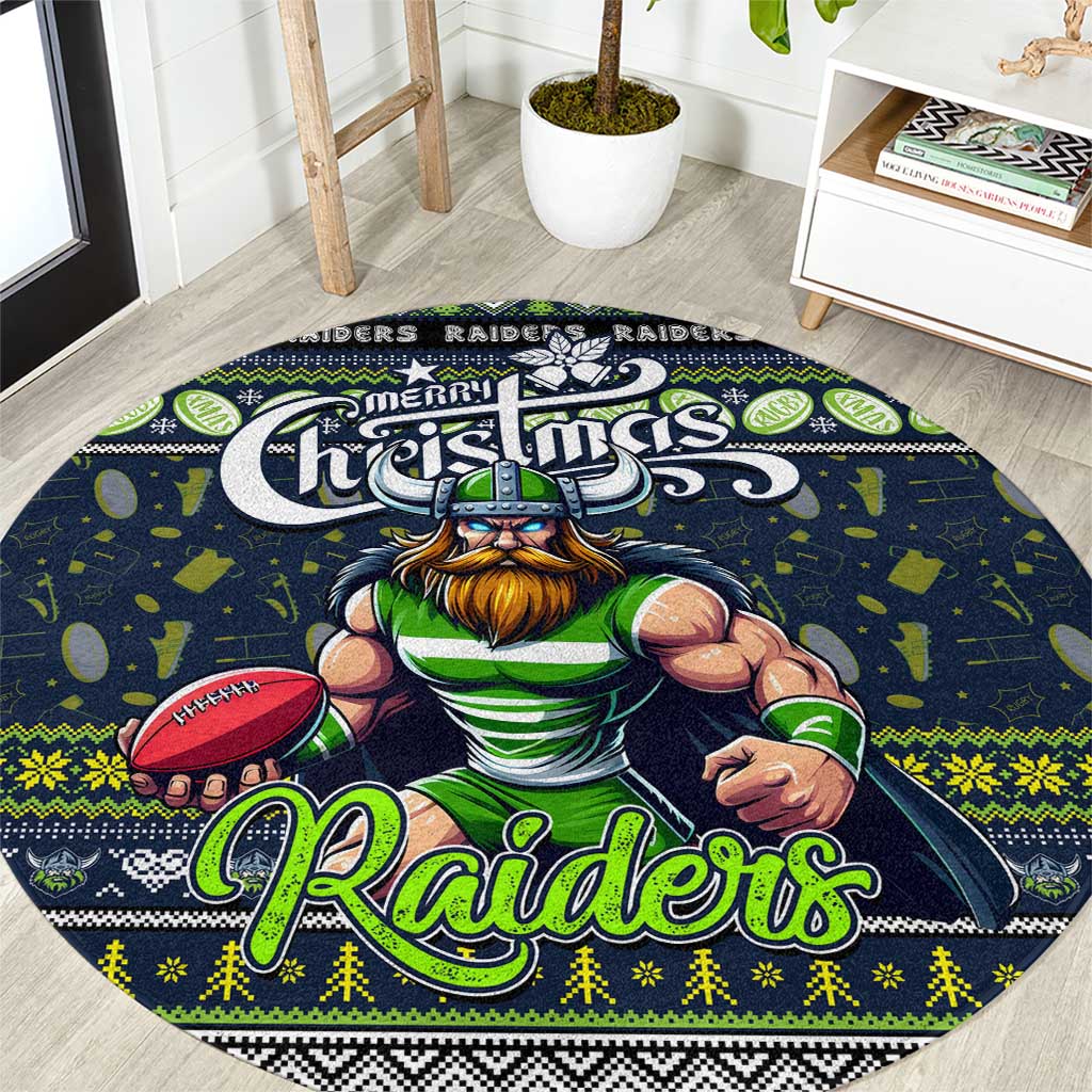 Raiders Rugby Xmas Round Carpet Australia NRL Mascot