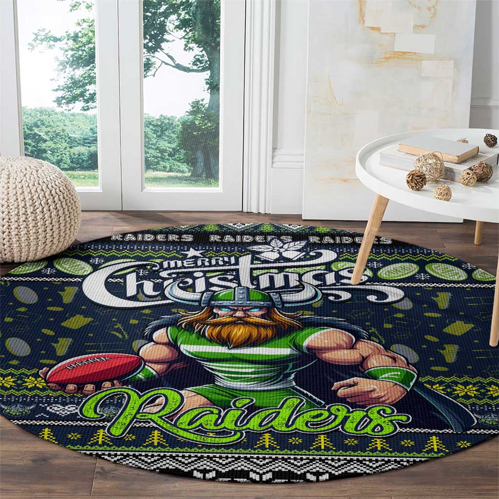 Raiders Rugby Xmas Round Carpet Australia NRL Mascot