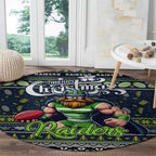 Raiders Rugby Xmas Round Carpet Australia NRL Mascot