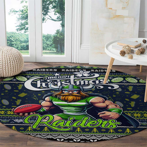 Raiders Rugby Xmas Round Carpet Australia NRL Mascot