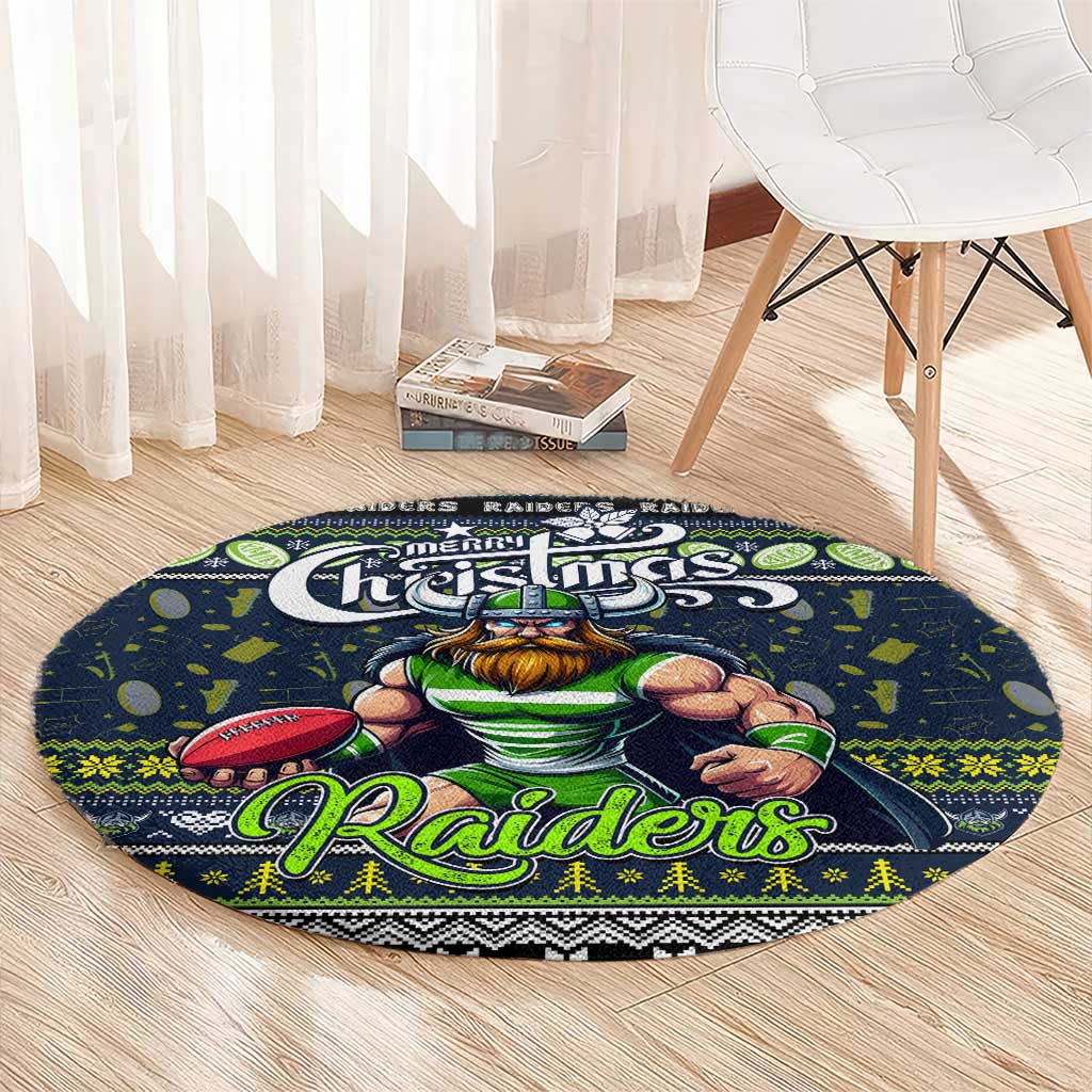 Raiders Rugby Xmas Round Carpet Australia NRL Mascot