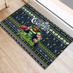 Raiders Rugby Xmas Rubber Doormat Australia NRL Mascot