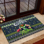Raiders Rugby Xmas Rubber Doormat Australia NRL Mascot