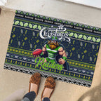 Raiders Rugby Xmas Rubber Doormat Australia NRL Mascot