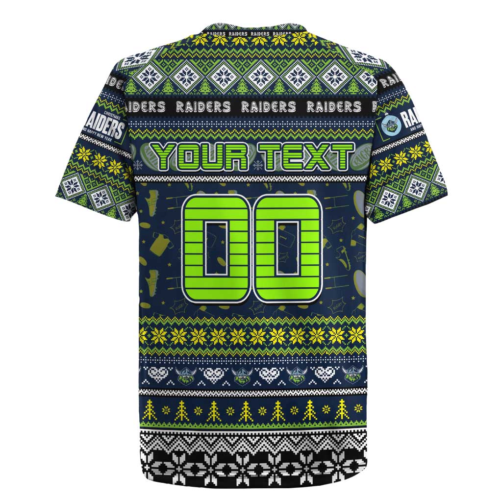 Personalized Raiders Rugby Xmas Rugby Jersey Australia NRL Mascot