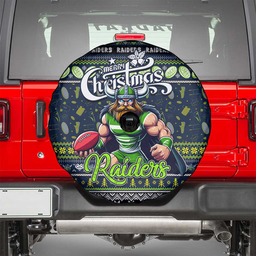 Raiders Rugby Xmas Spare Tire Cover Australia NRL Mascot