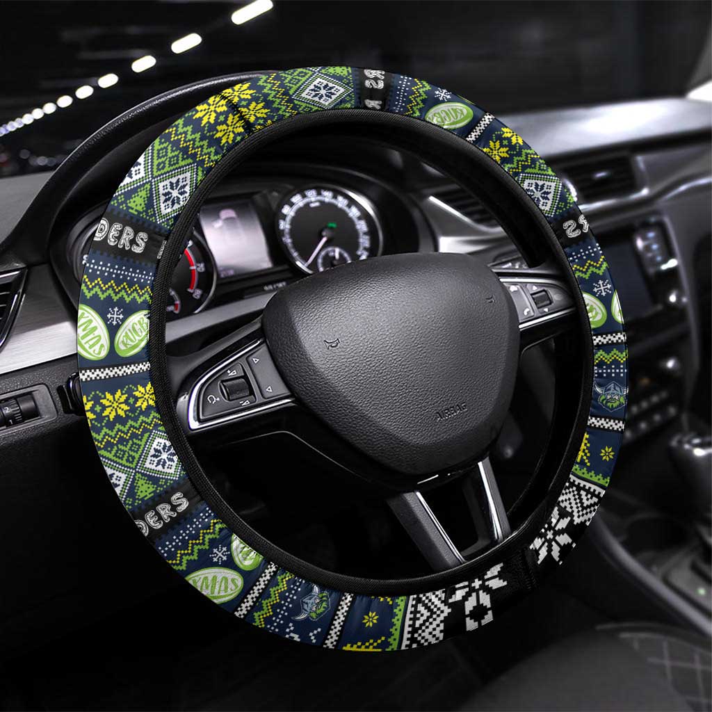 Raiders Rugby Xmas Steering Wheel Cover Australia NRL Mascot