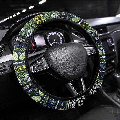 Raiders Rugby Xmas Steering Wheel Cover Australia NRL Mascot