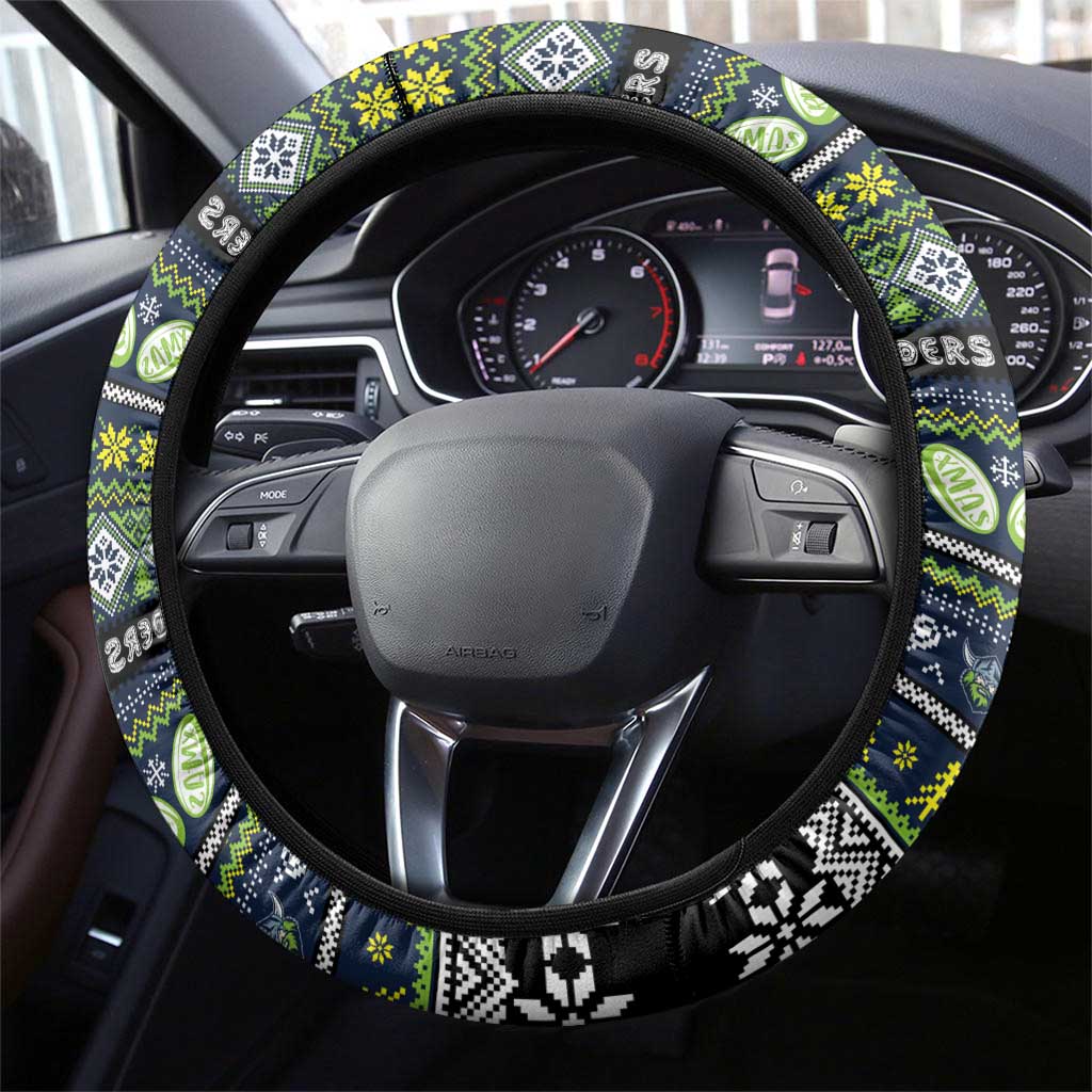 Raiders Rugby Xmas Steering Wheel Cover Australia NRL Mascot
