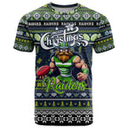 Personalized Raiders Rugby Xmas T Shirt Australia NRL Mascot