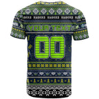 Personalized Raiders Rugby Xmas T Shirt Australia NRL Mascot