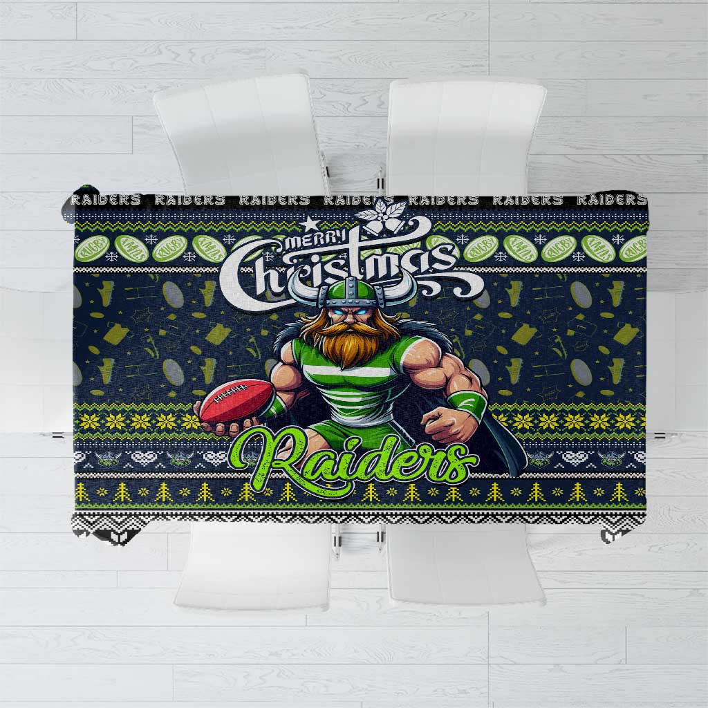 Raiders Rugby Xmas Tablecloth Australia NRL Mascot