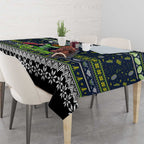Raiders Rugby Xmas Tablecloth Australia NRL Mascot
