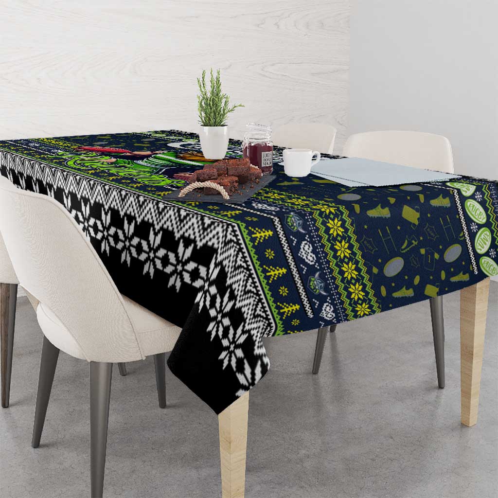 Raiders Rugby Xmas Tablecloth Australia NRL Mascot