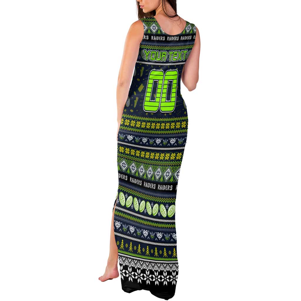Personalized Raiders Rugby Xmas Tank Maxi Dress Australia NRL Mascot