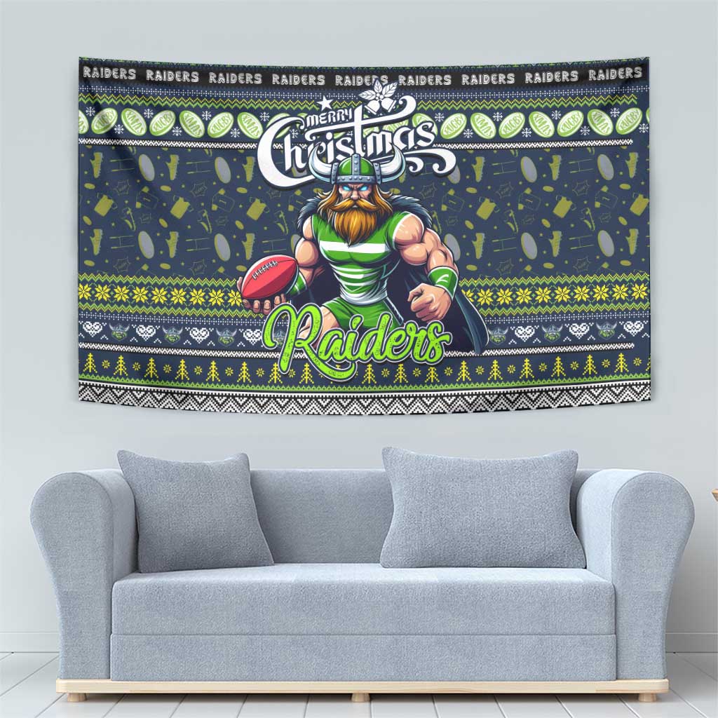 Raiders Rugby Xmas Tapestry Australia NRL Mascot