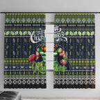 Raiders Rugby Xmas Window Curtain Australia NRL Mascot