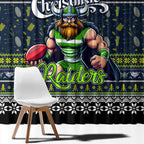 Raiders Rugby Xmas Window Curtain Australia NRL Mascot