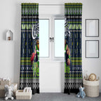 Raiders Rugby Xmas Window Curtain Australia NRL Mascot
