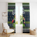 Raiders Rugby Xmas Window Curtain Australia NRL Mascot