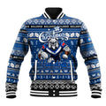 Personalized Bulldogs Rugby Xmas Baseball Jacket Australia NRL Mascot