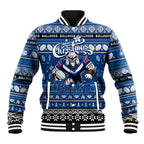 Personalized Bulldogs Rugby Xmas Baseball Jacket Australia NRL Mascot