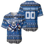 Personalized Bulldogs Rugby Xmas Baseball Jersey Australia NRL Mascot