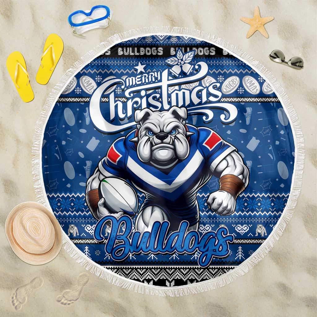 Bulldogs Rugby Xmas Beach Blanket Australia NRL Mascot