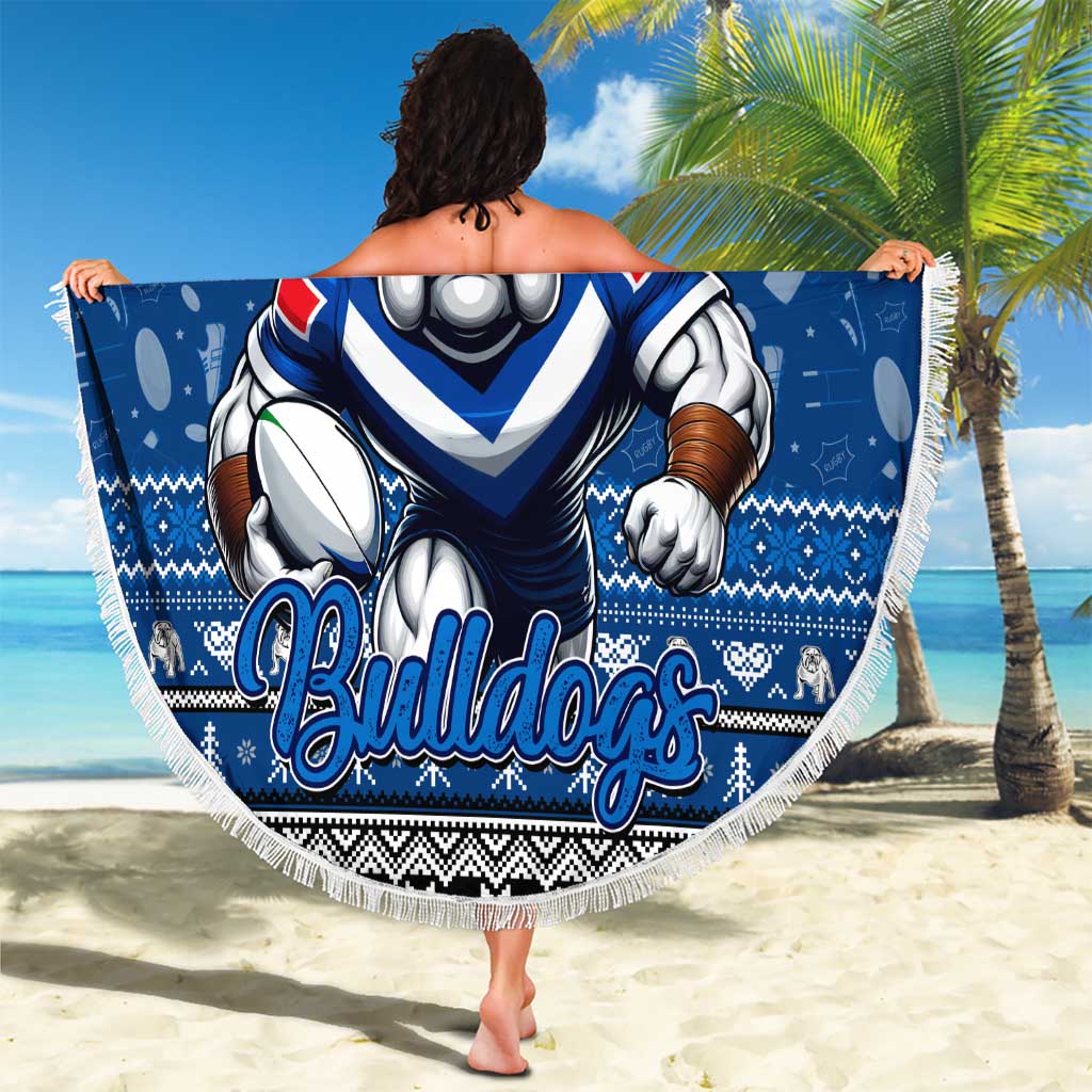 Bulldogs Rugby Xmas Beach Blanket Australia NRL Mascot