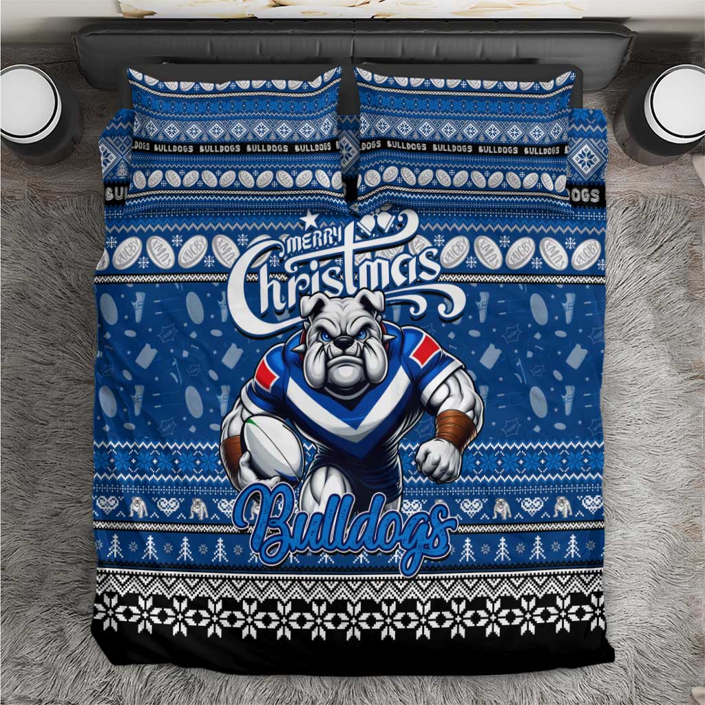Bulldogs Rugby Xmas Bedding Set Australia NRL Mascot