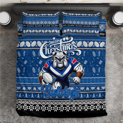 Bulldogs Rugby Xmas Bedding Set Australia NRL Mascot