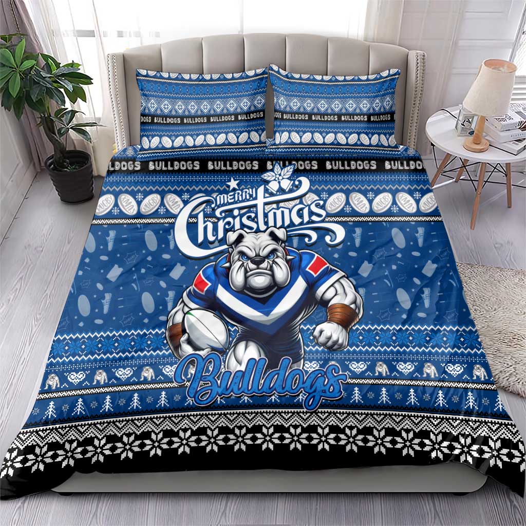 Bulldogs Rugby Xmas Bedding Set Australia NRL Mascot