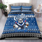 Bulldogs Rugby Xmas Bedding Set Australia NRL Mascot