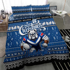Bulldogs Rugby Xmas Bedding Set Australia NRL Mascot
