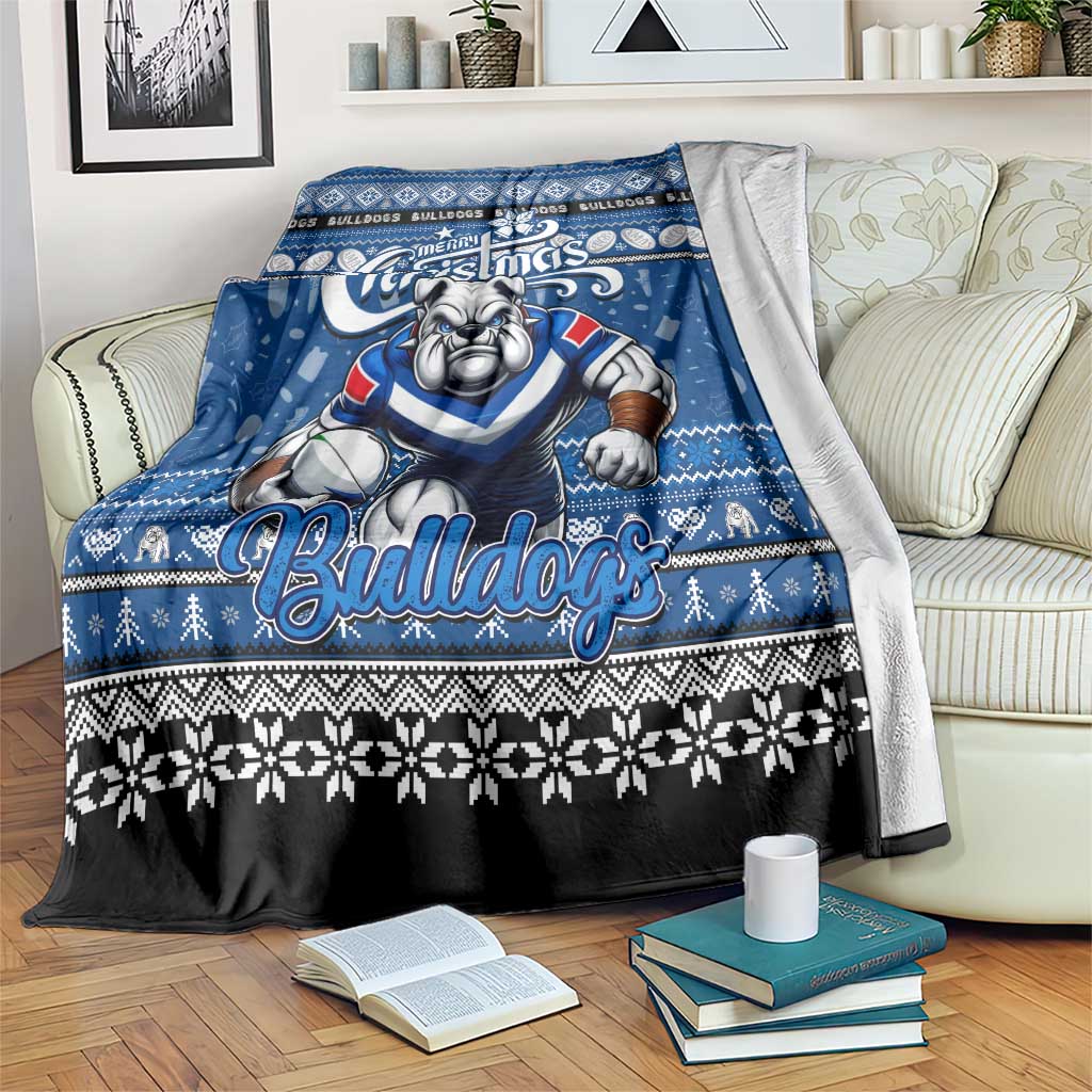 Bulldogs Rugby Xmas Blanket Australia NRL Mascot