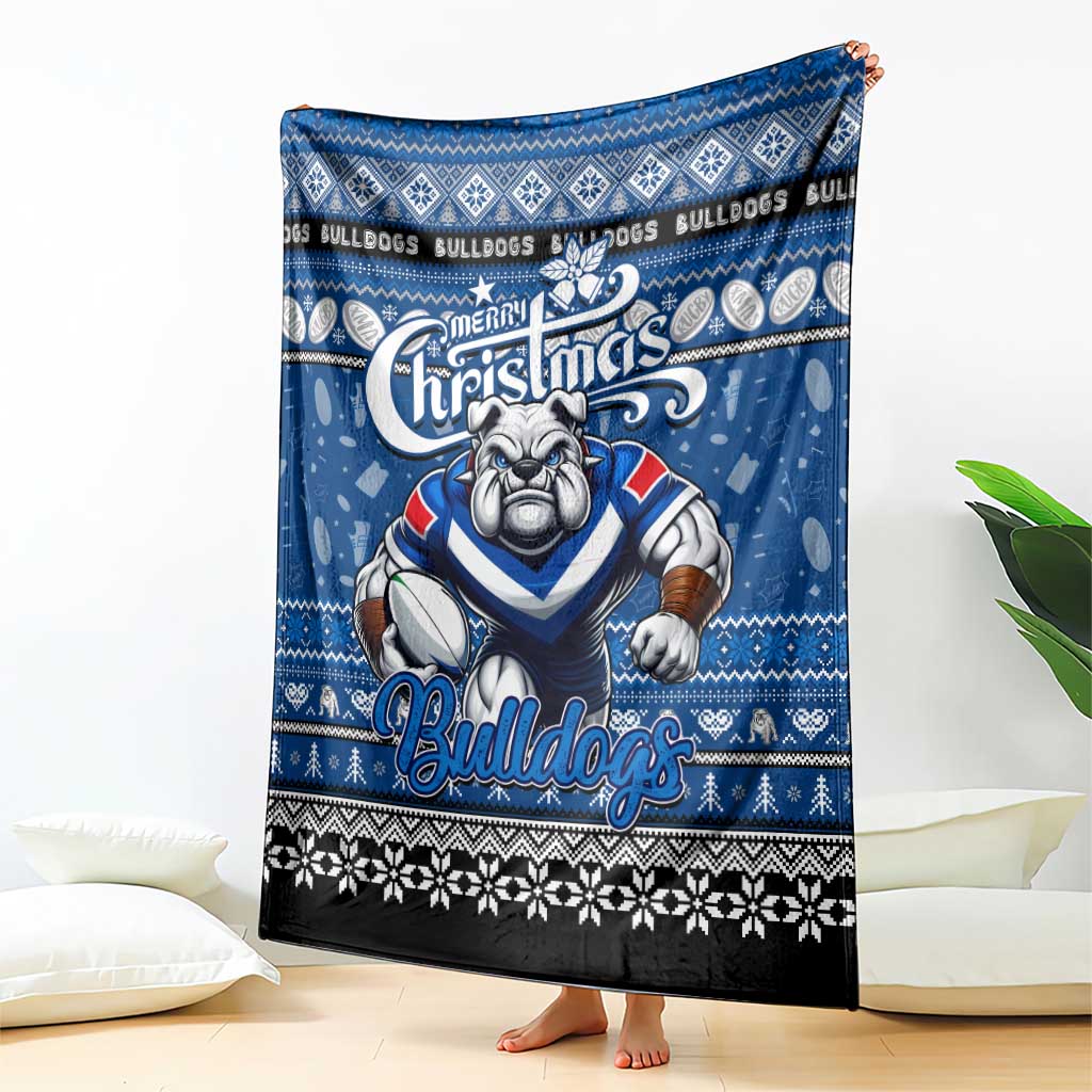 Bulldogs Rugby Xmas Blanket Australia NRL Mascot
