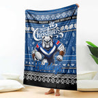 Bulldogs Rugby Xmas Blanket Australia NRL Mascot