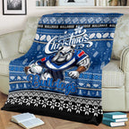 Bulldogs Rugby Xmas Blanket Australia NRL Mascot