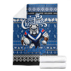 Bulldogs Rugby Xmas Blanket Australia NRL Mascot