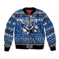 Personalized Bulldogs Rugby Xmas Bomber Jacket Australia NRL Mascot