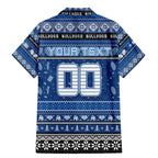 Personalized Bulldogs Rugby Xmas Family Matching Mermaid Dress and Hawaiian Shirt Australia NRL Mascot
