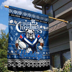 Bulldogs Rugby Xmas Garden Flag Australia NRL Mascot